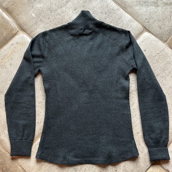 Eddie Bauer 🔥 1/4 Zip Up Grey Sweater Sz S - Picture 4 of 10